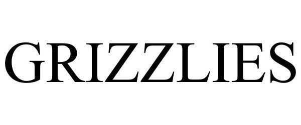 Trademark Logo GRIZZLIES