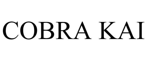 Trademark Logo COBRA KAI
