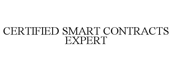 Trademark Logo CERTIFIED SMART CONTRACTS EXPERT