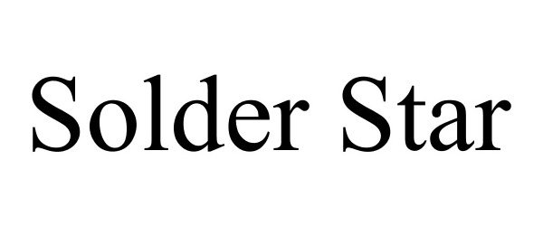 Trademark Logo SOLDER STAR