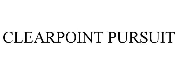 Trademark Logo CLEARPOINT PURSUIT