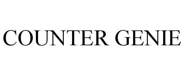 Trademark Logo COUNTER GENIE