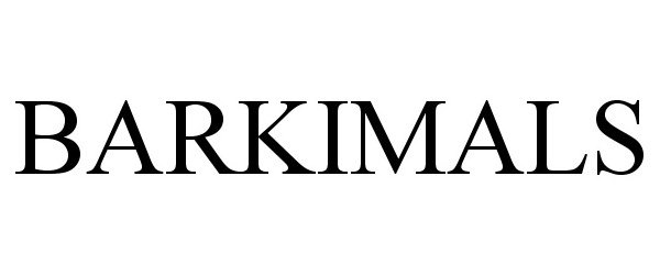 Trademark Logo BARKIMALS