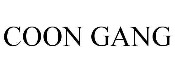Trademark Logo COON GANG