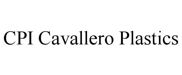  CPI CAVALLERO PLASTICS