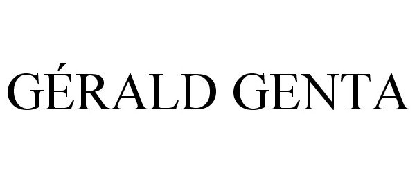 Trademark Logo GÉRALD GENTA