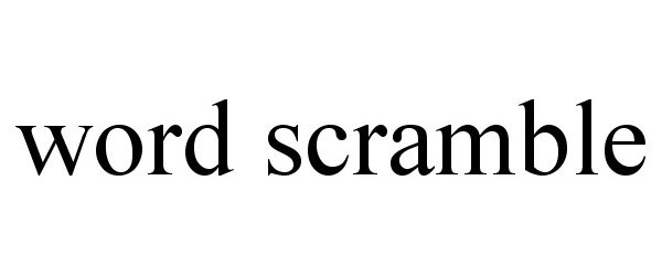 Trademark Logo WORD SCRAMBLE