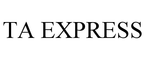 Trademark Logo TA EXPRESS