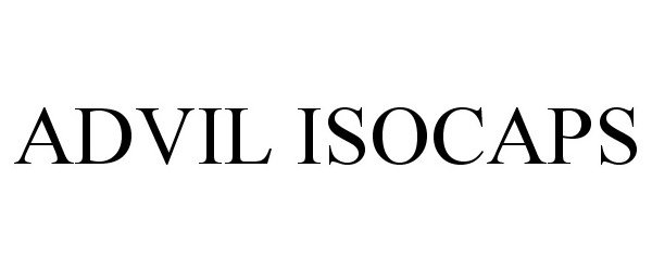Trademark Logo ADVIL ISOCAPS
