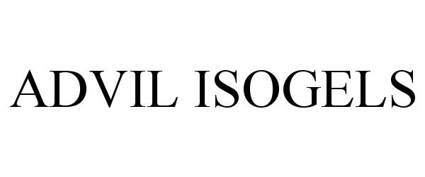 Trademark Logo ADVIL ISOGELS