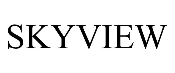 Trademark Logo SKYVIEW