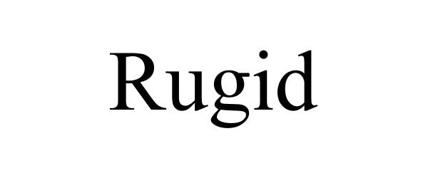 Trademark Logo RUGID