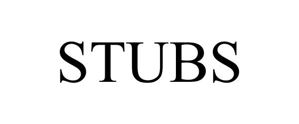 Trademark Logo STUBS