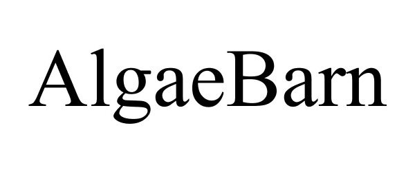 Trademark Logo ALGAEBARN