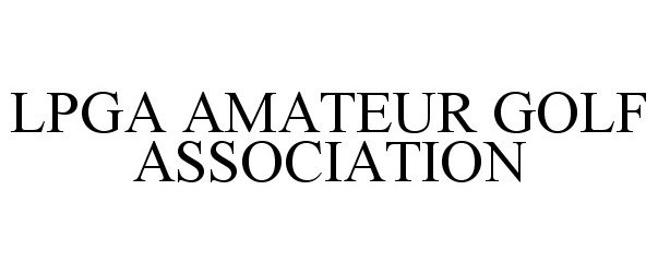 Trademark Logo LPGA AMATEUR GOLF ASSOCIATION