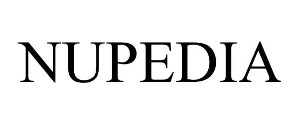 Trademark Logo NUPEDIA