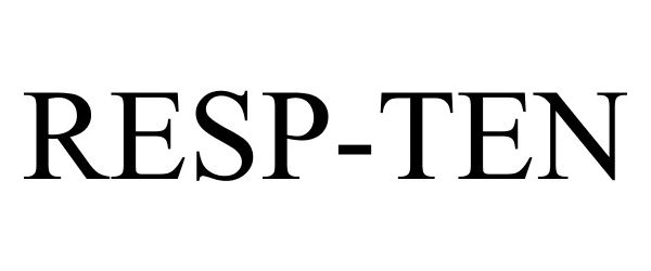 Trademark Logo RESP-TEN