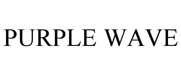 Trademark Logo PURPLE WAVE