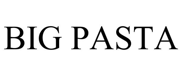 Trademark Logo BIG PASTA