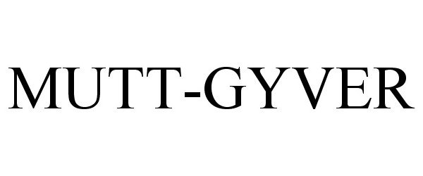 Trademark Logo MUTT-GYVER