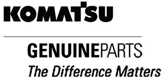 Trademark Logo KOMATSU GENUINEPARTS THE DIFFERENCE MATTERS