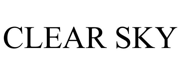 Trademark Logo CLEAR SKY