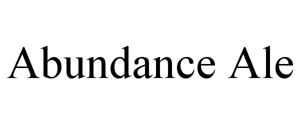  ABUNDANCE ALE