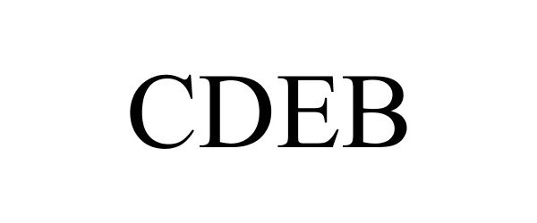 Trademark Logo CDEB