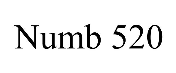 Trademark Logo NUMB 520