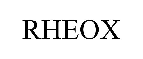 Trademark Logo RHEOX
