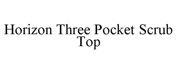  HORIZON THREE POCKET SCRUB TOP