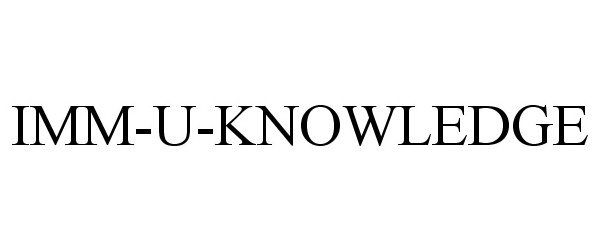  IMM-U-KNOWLEDGE