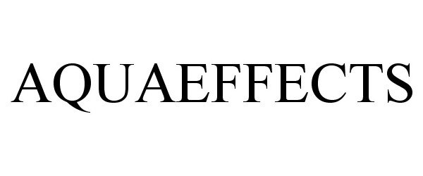 Trademark Logo AQUAEFFECTS