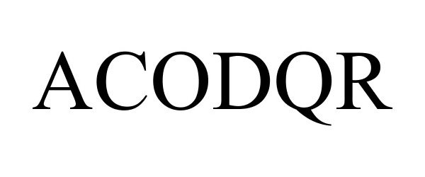 Trademark Logo ACODQR