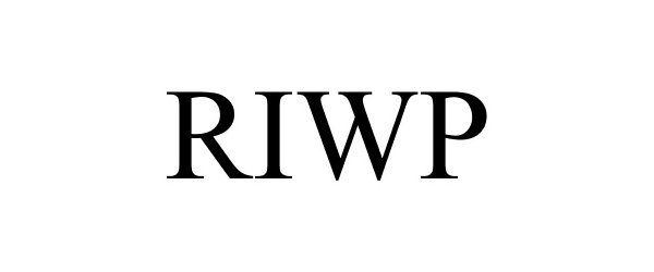 Trademark Logo RIWP