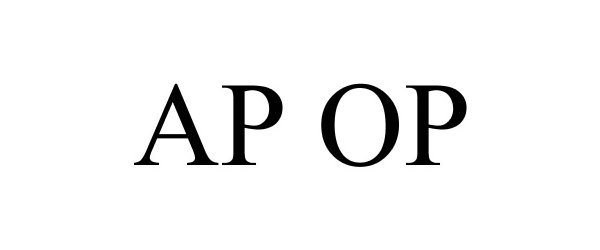 Trademark Logo AP OP