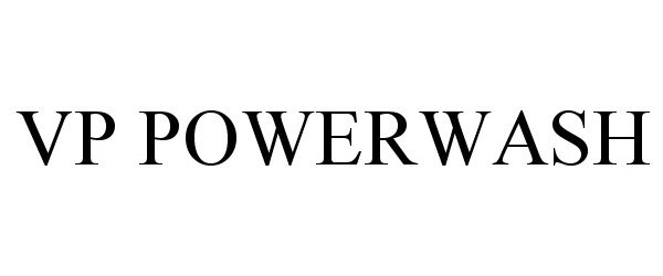 Trademark Logo VP POWERWASH