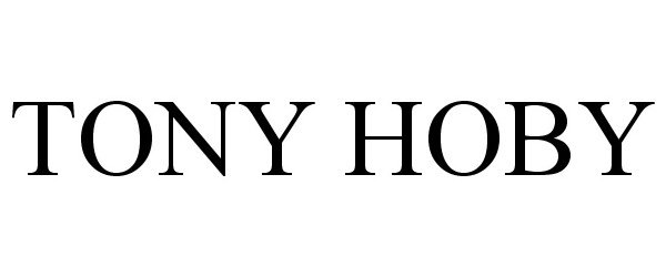  TONY HOBY