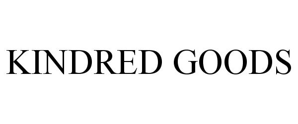 Trademark Logo KINDRED GOODS