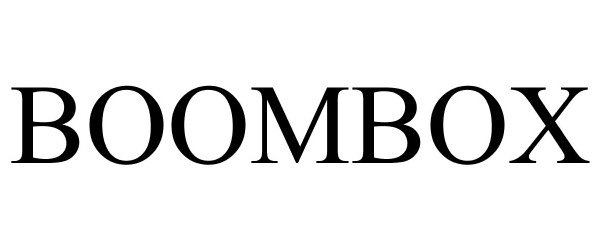 Trademark Logo BOOMBOX