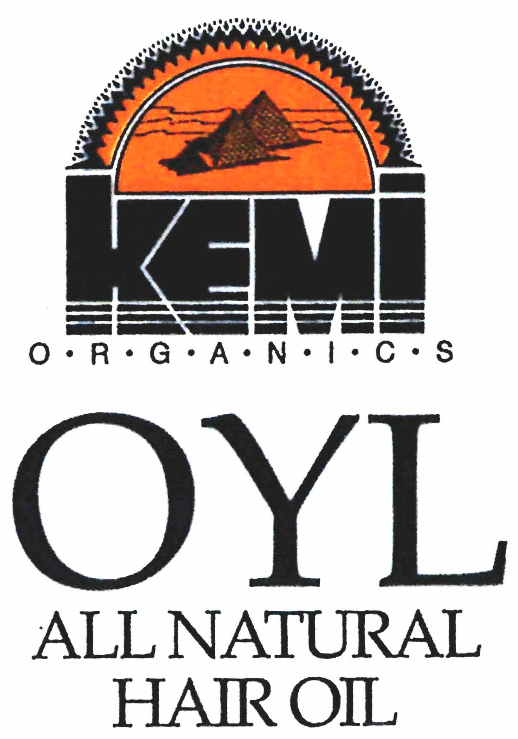 KEMI O·R·G·A·N·I·C·S OYL ALL NATURAL HAIR OIL - Kemi Organics, LLC  Trademark Registration