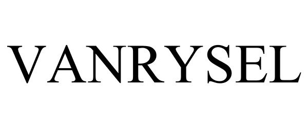 Trademark Logo VANRYSEL