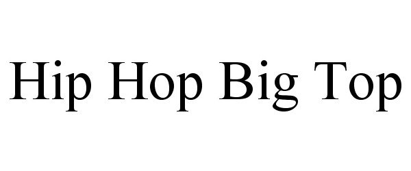 Trademark Logo HIP HOP BIG TOP