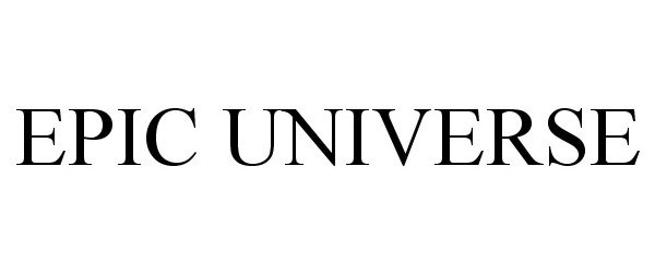 Trademark Logo EPIC UNIVERSE