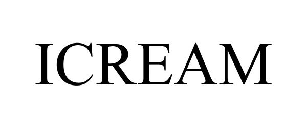 Trademark Logo ICREAM