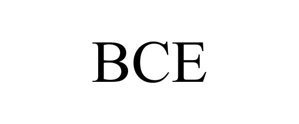Trademark Logo BCE
