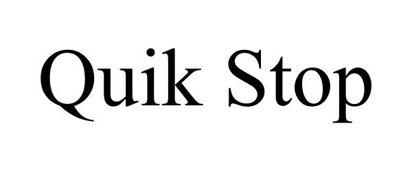 Trademark Logo QUIK STOP