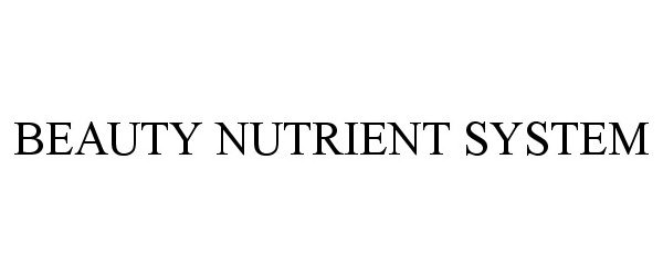 BEAUTY NUTRIENT SYSTEM