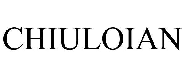 Trademark Logo CHIULOIAN