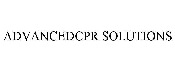  ADVANCEDCPR SOLUTIONS